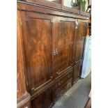 3 PIECE MAHOGANY WARDROBE