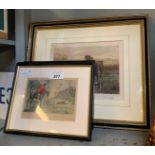 4 JOHN LEACH HUNTING PRINTS & 2 OTHERS OF HUNTING SCENES
