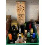 VARIOUS BOTTLES OF ALCOHOL INCLUDING RED & WHITE WINE