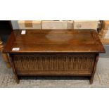 OLD CHARM STYLE OAK BLANKET BOX