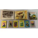 BOOKS ON TRAINS & POSTCARD ALBUM CAT INTEREST INCLUDING LOUIS WAIN