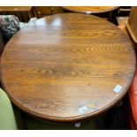 OAK OVAL EXTENDING TABLE ## winder ##