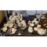 VARIOUS CERAMICS INCLUDING WEDGWOOD BEACONSFIELD, LAWLEYS, BESWICK, ROYAL DOULTON, ROYAL WORCESTER