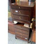 4 DRAWER STAG MINSTREL CABINET ALONG WITH A 2 DRAWER STAG MINSTREL CABINET
