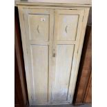 YELLOW PAINTED PINE WARDROBE