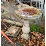 RECONSTITUTED STONE BIRD BATH