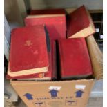 BOX OF BOOKS, THACKERAYS WORKS ETC