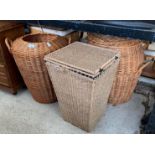 COLLECTION OF WICKER BASKETS