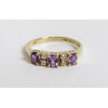 A stone set dress ring, stamped '585', size P, 2.8 g gross
