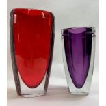 Two modern Waterford vases, both boxed