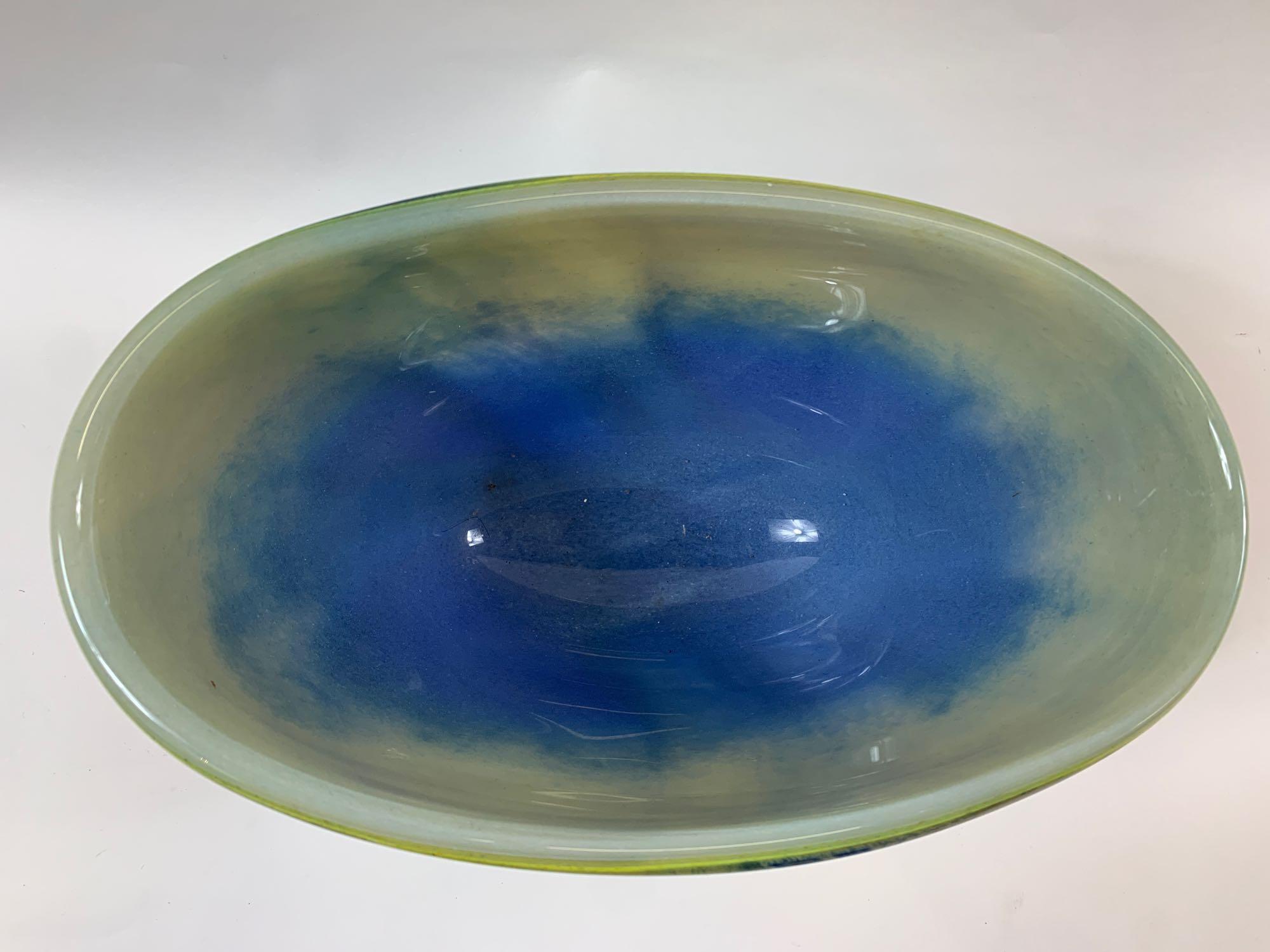 A large Svaja glass multi coloured bowl and vase - Image 6 of 8