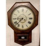 A 20th century walnut cased clock by W Greenwood and Sons, Leeds