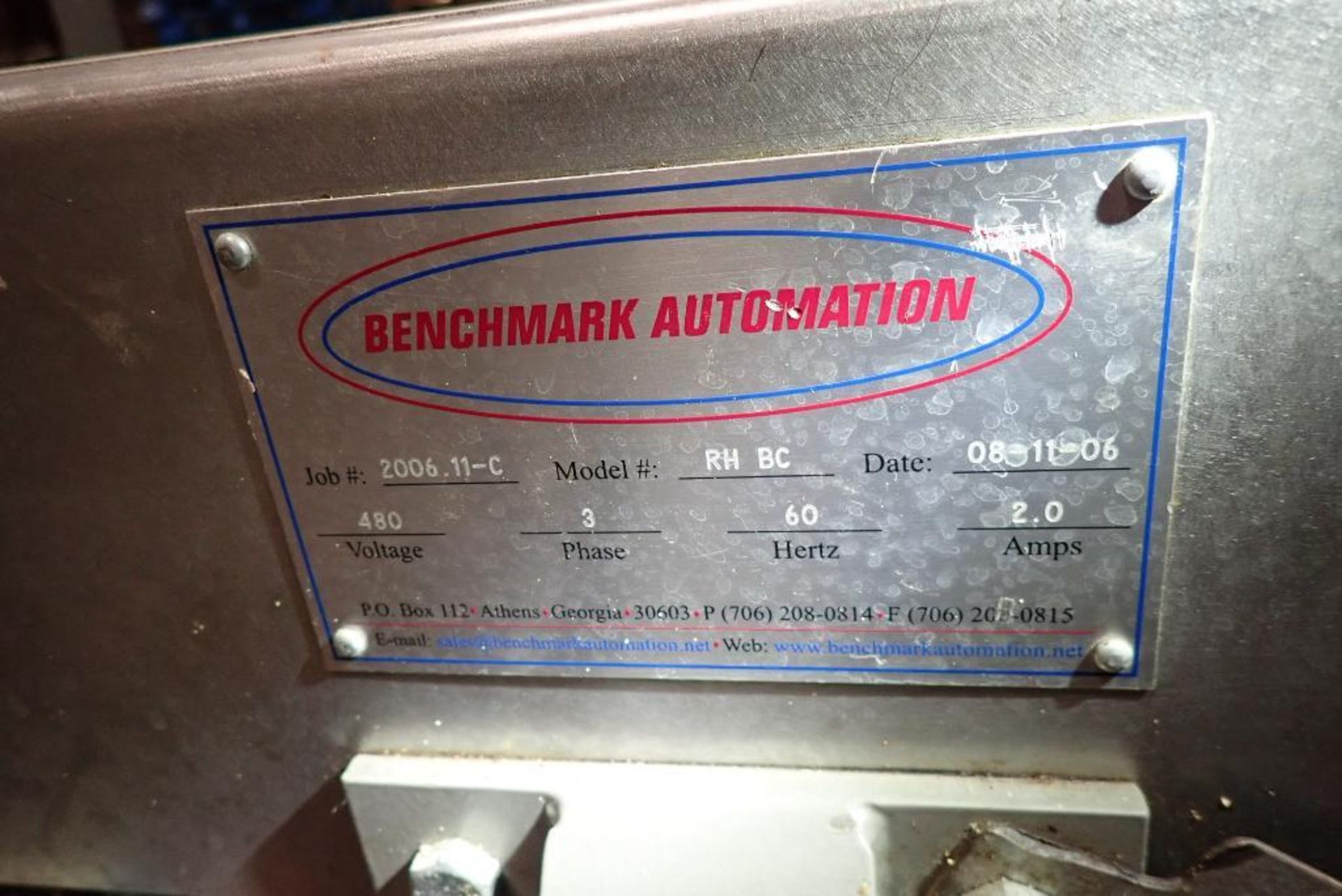 2006 Benchmark Automation belt conveyor - Image 8 of 9