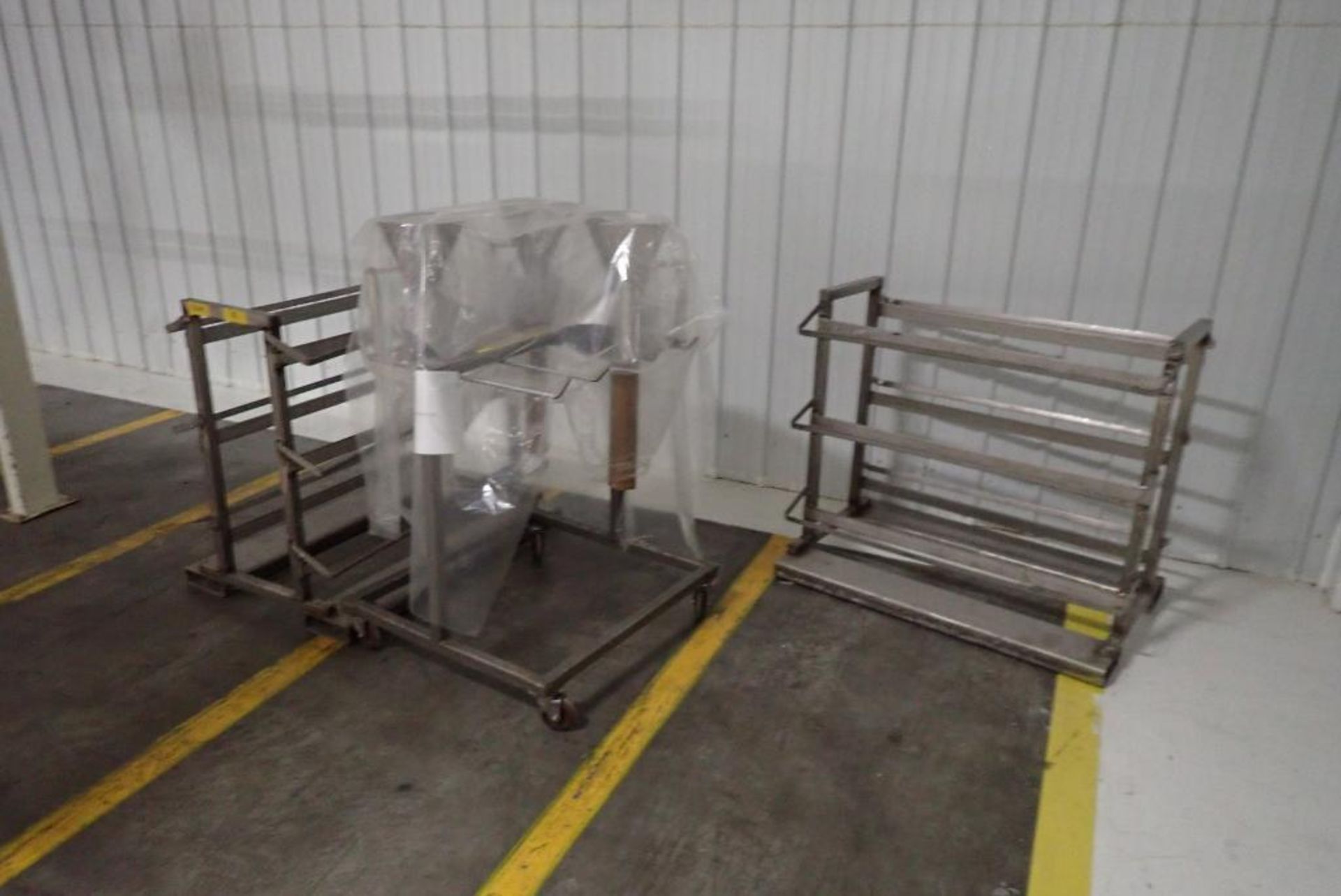 (5) SS parts carts with forming tubes from baggers - Image 6 of 7