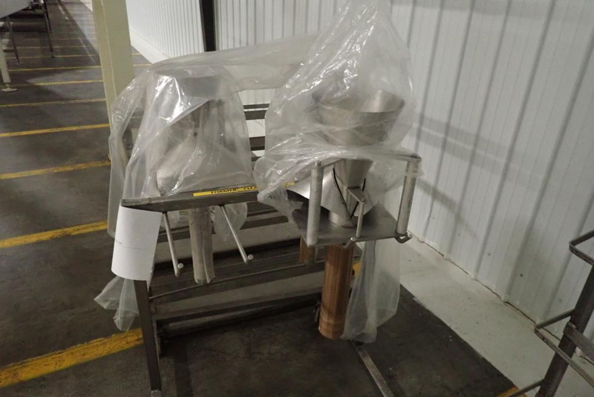(5) SS parts carts with forming tubes from baggers - Image 7 of 7