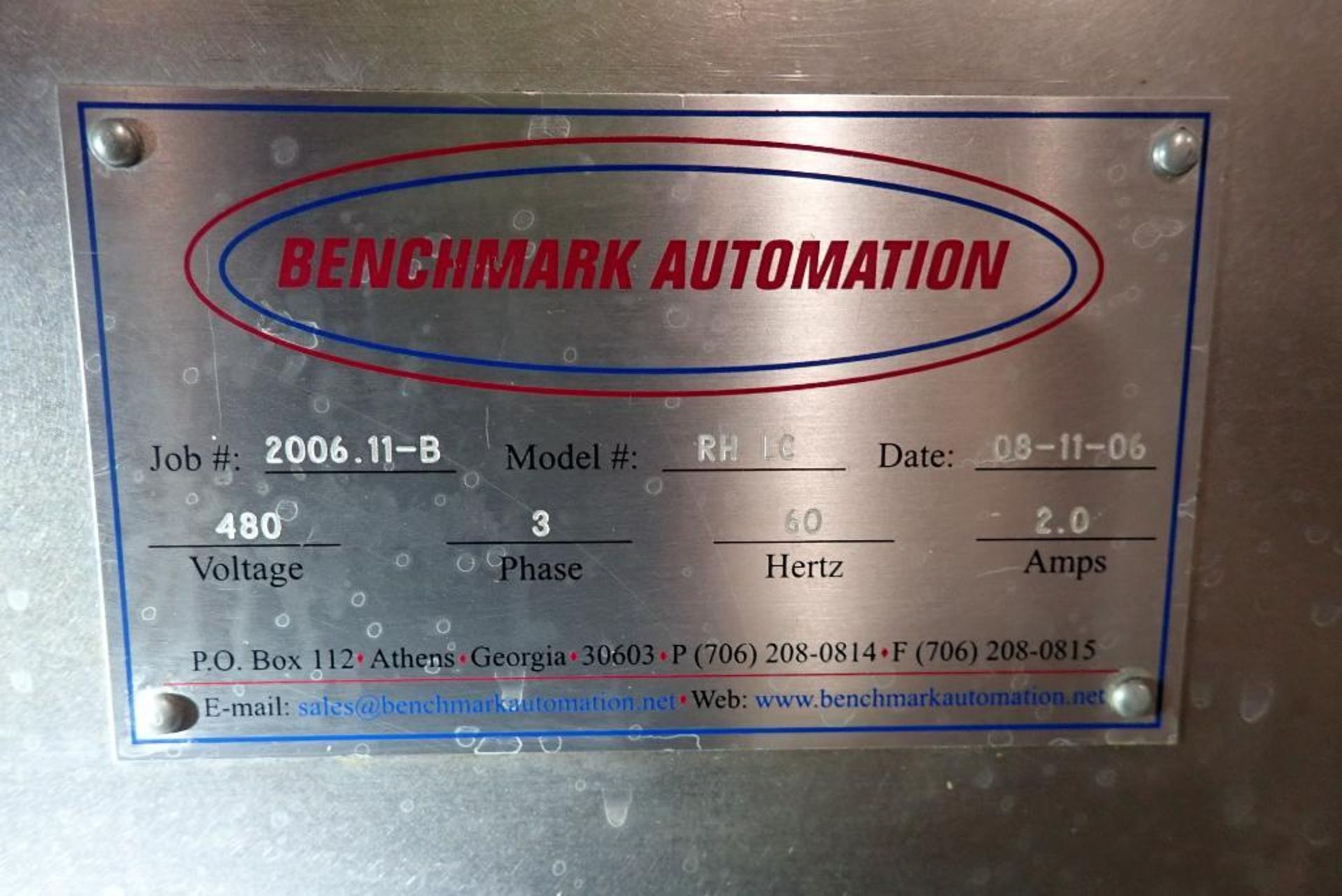 2006 Benchmark Automation belt conveyor - Image 6 of 7