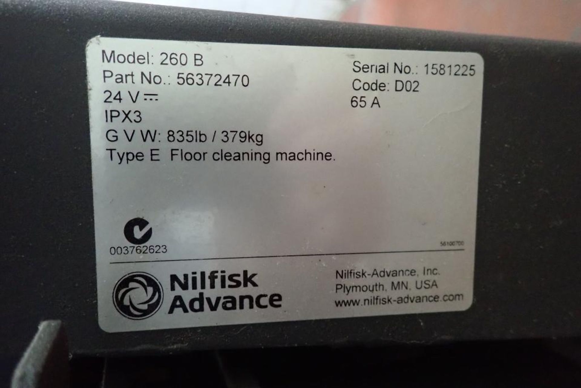 Nilfisk Advance convertamtic walk behind floor scrubber - Image 7 of 10