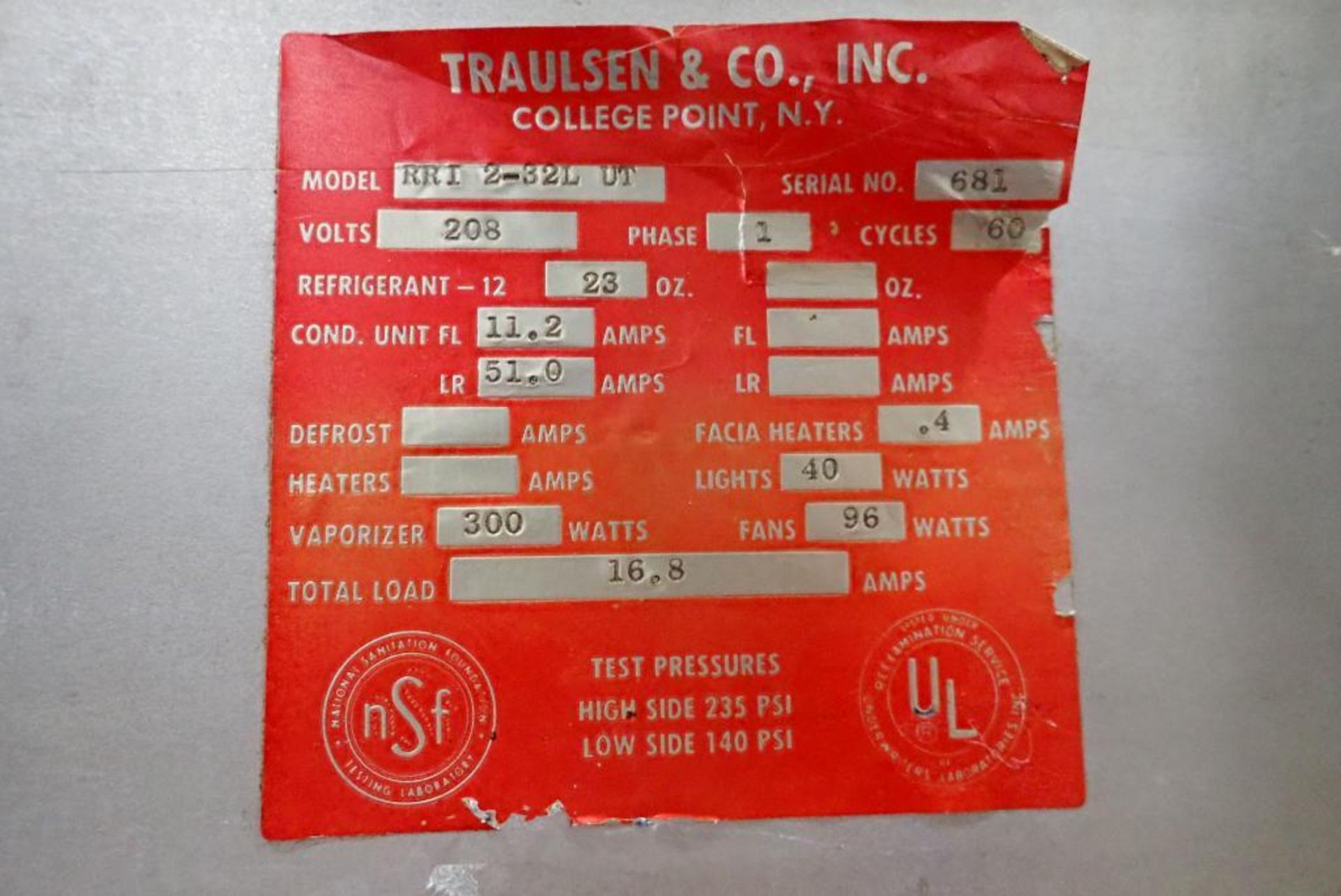 Traulsen 2 door refrigerator - Image 7 of 7