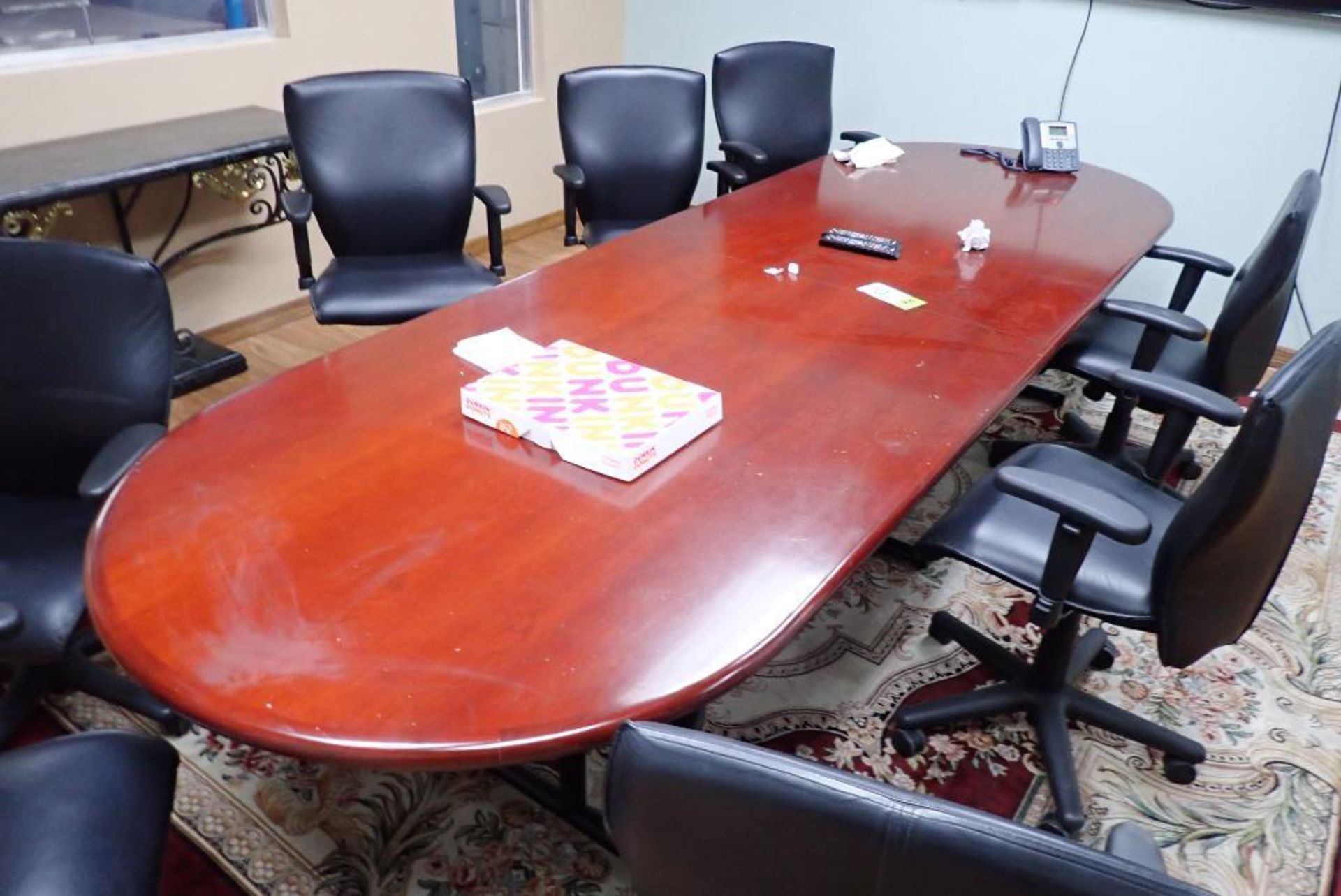 Conference table 144 in. long x 48 in. wide - Image 3 of 3