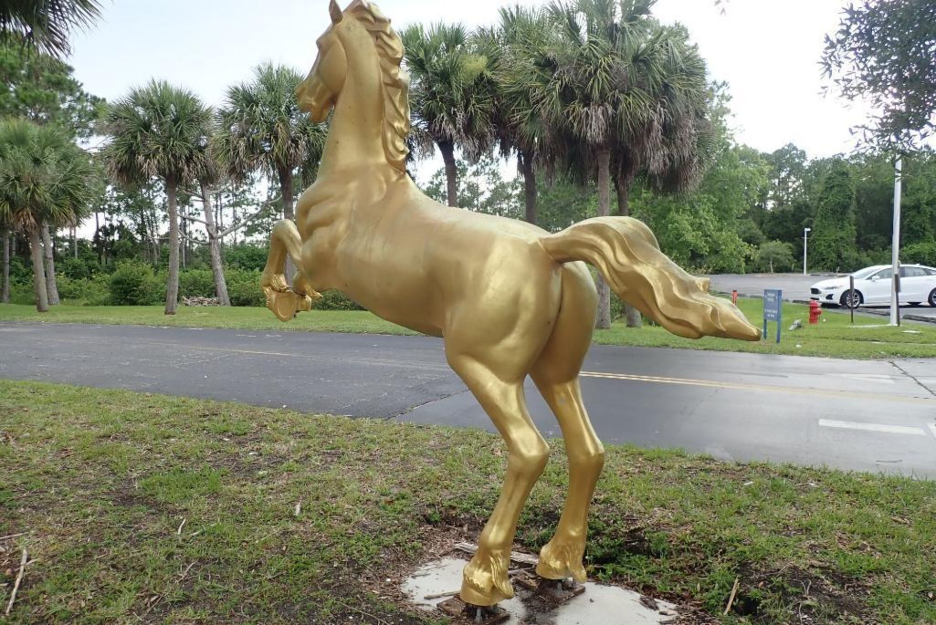 Steel Horse Statue - Image 3 of 3