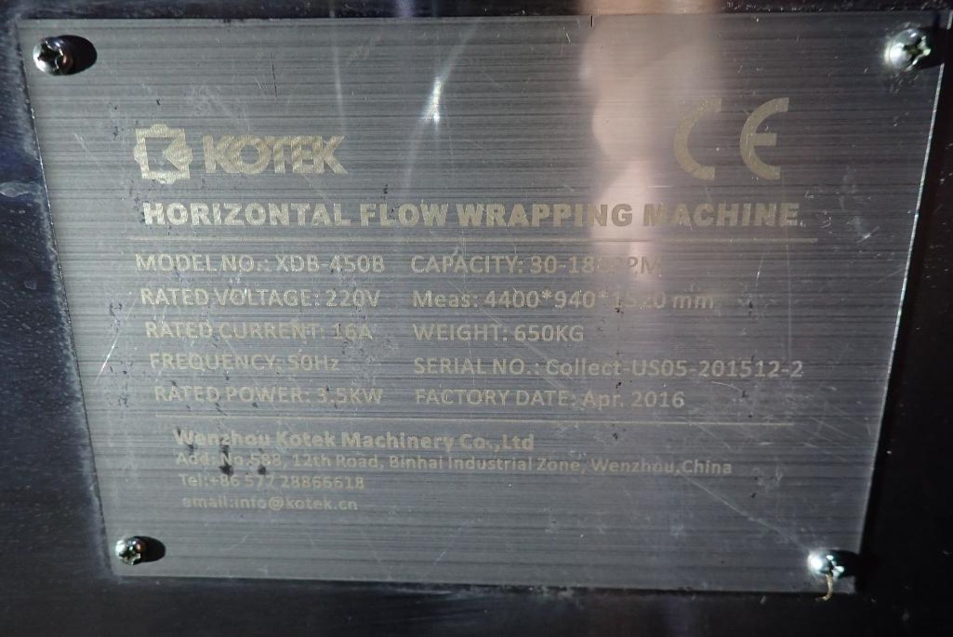 Unused 2016 Kotek horizontal flow wrapper - Image 23 of 25
