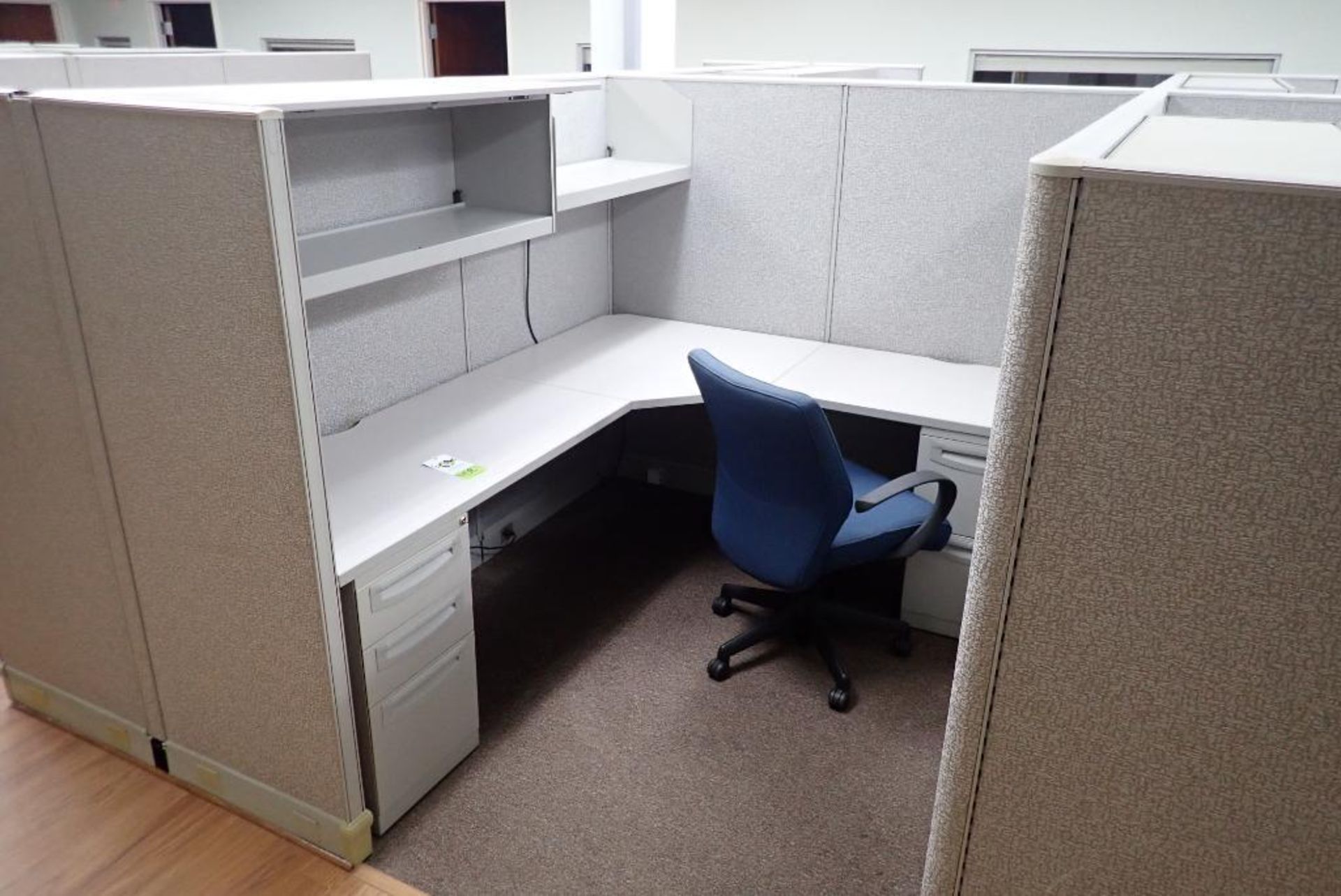 (6) modular office cubicles - Image 4 of 7