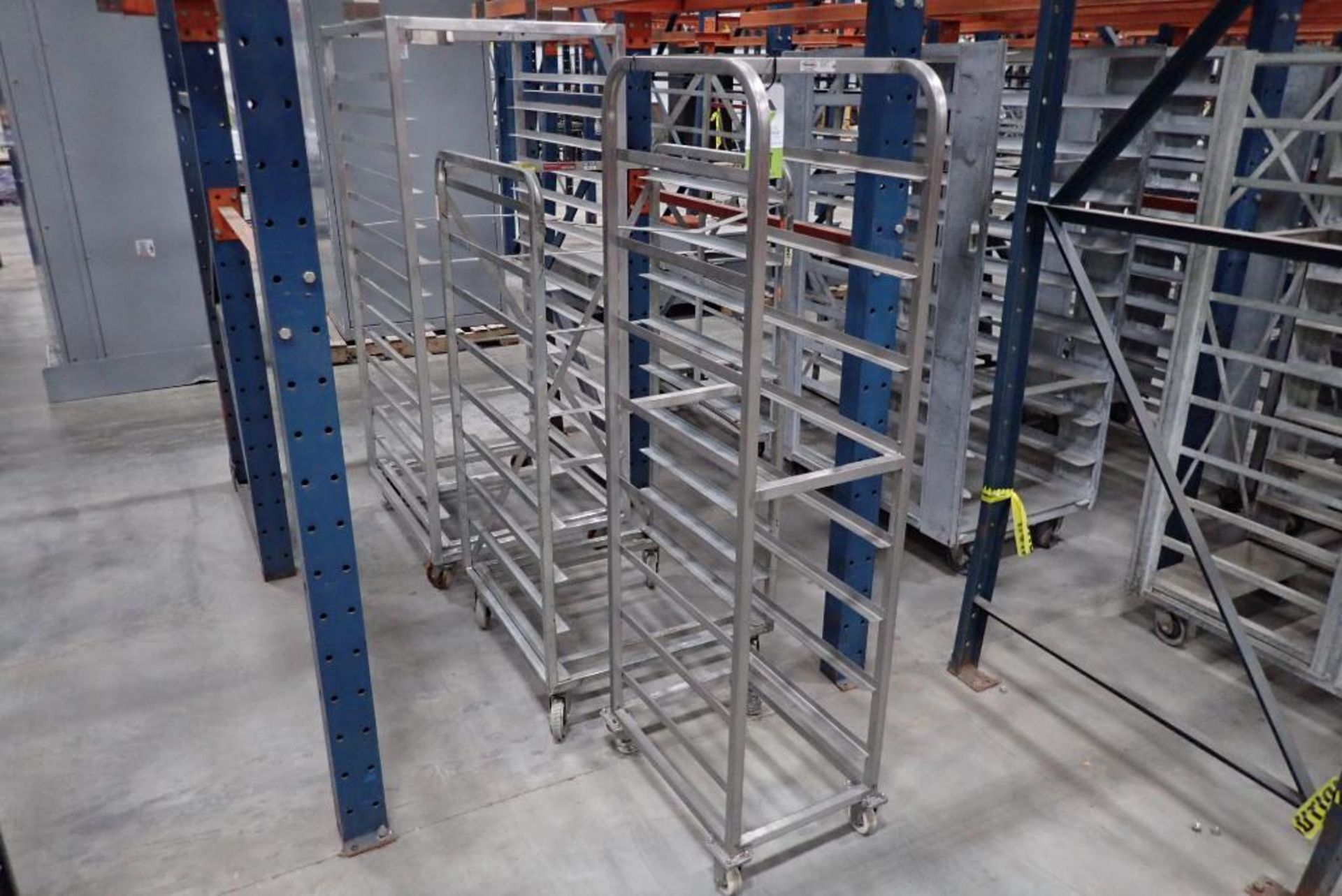 Lot of (3) assorted bakery racks