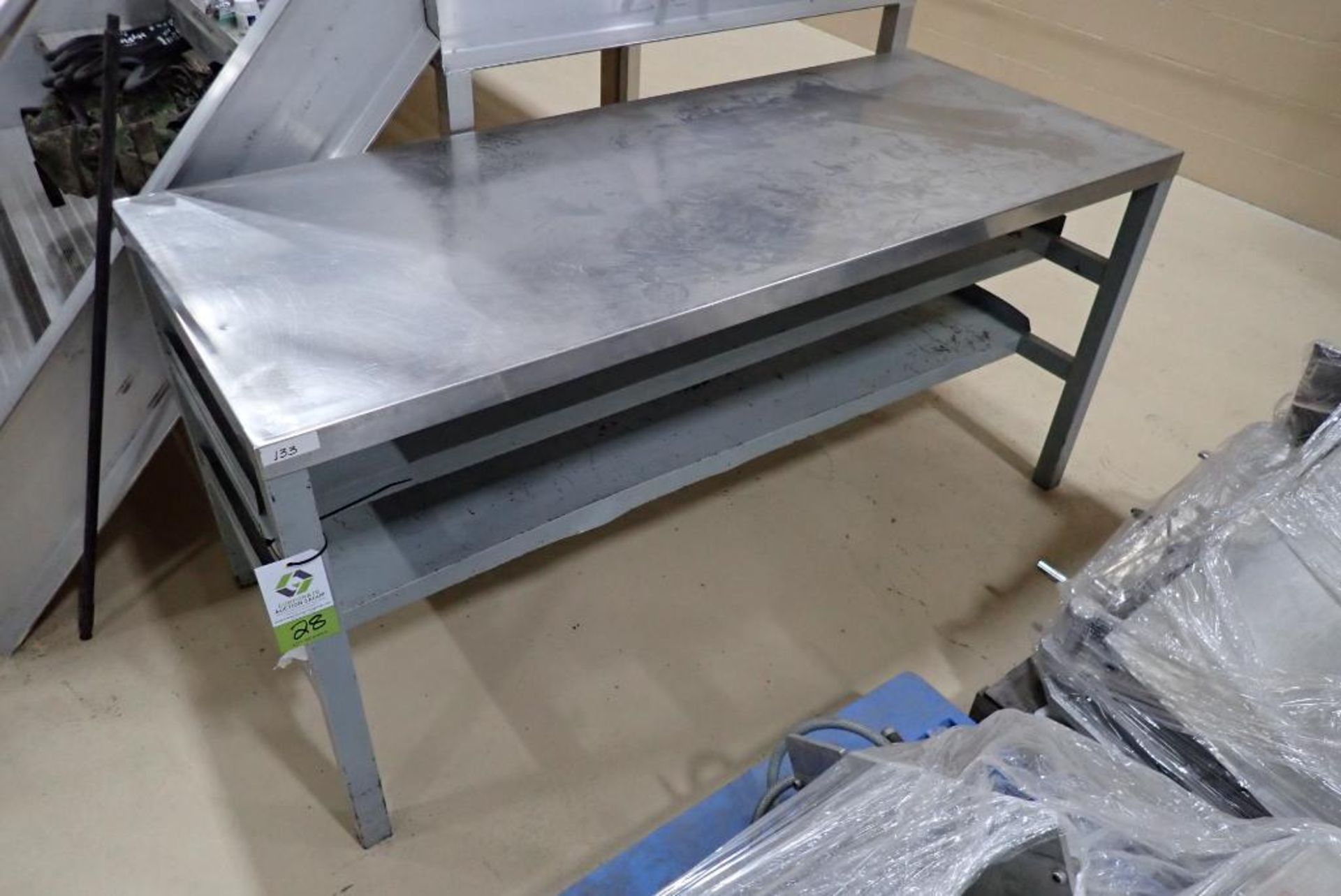 SS table with mild steel legs