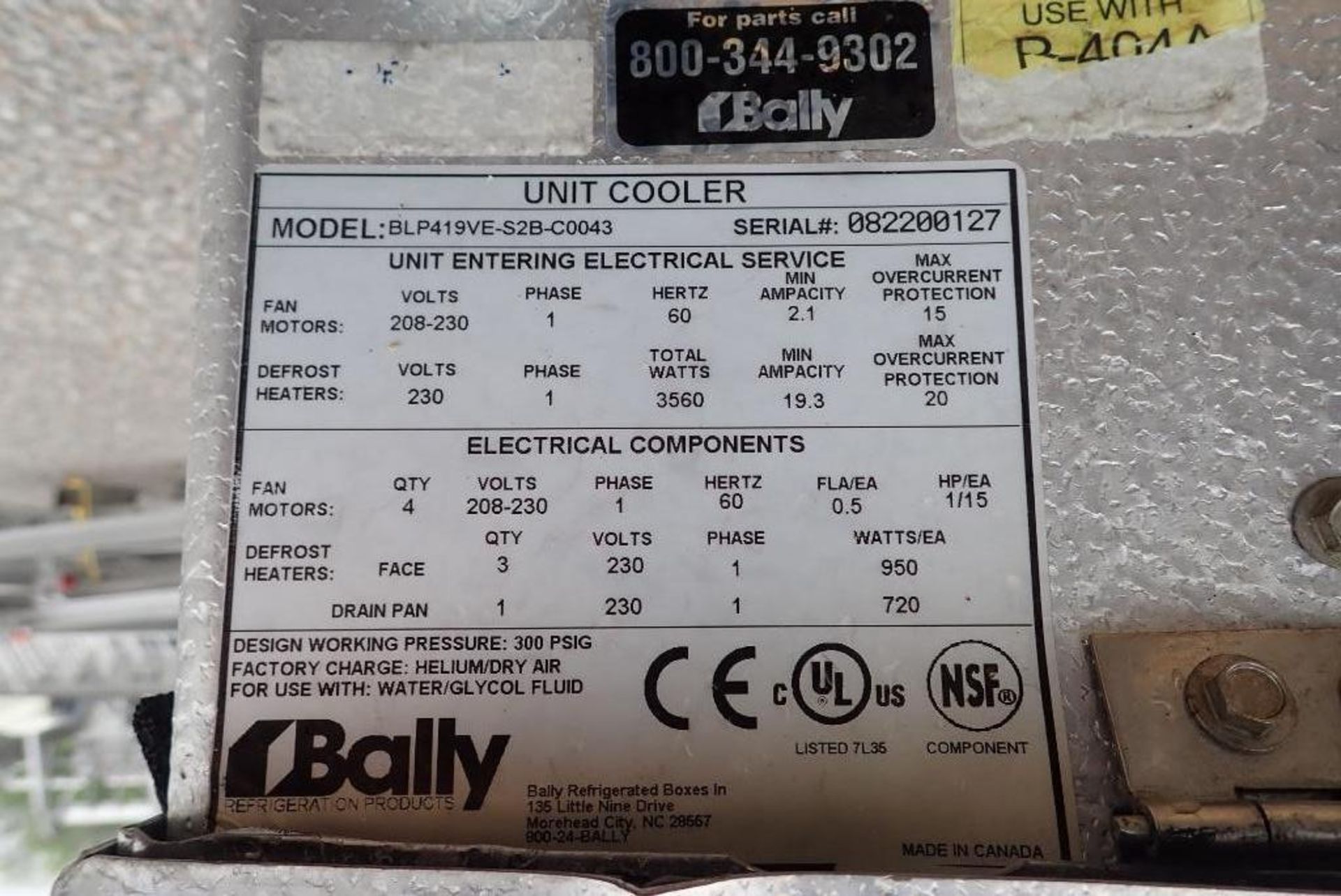 Bally 4 fan evaporator - Image 8 of 9