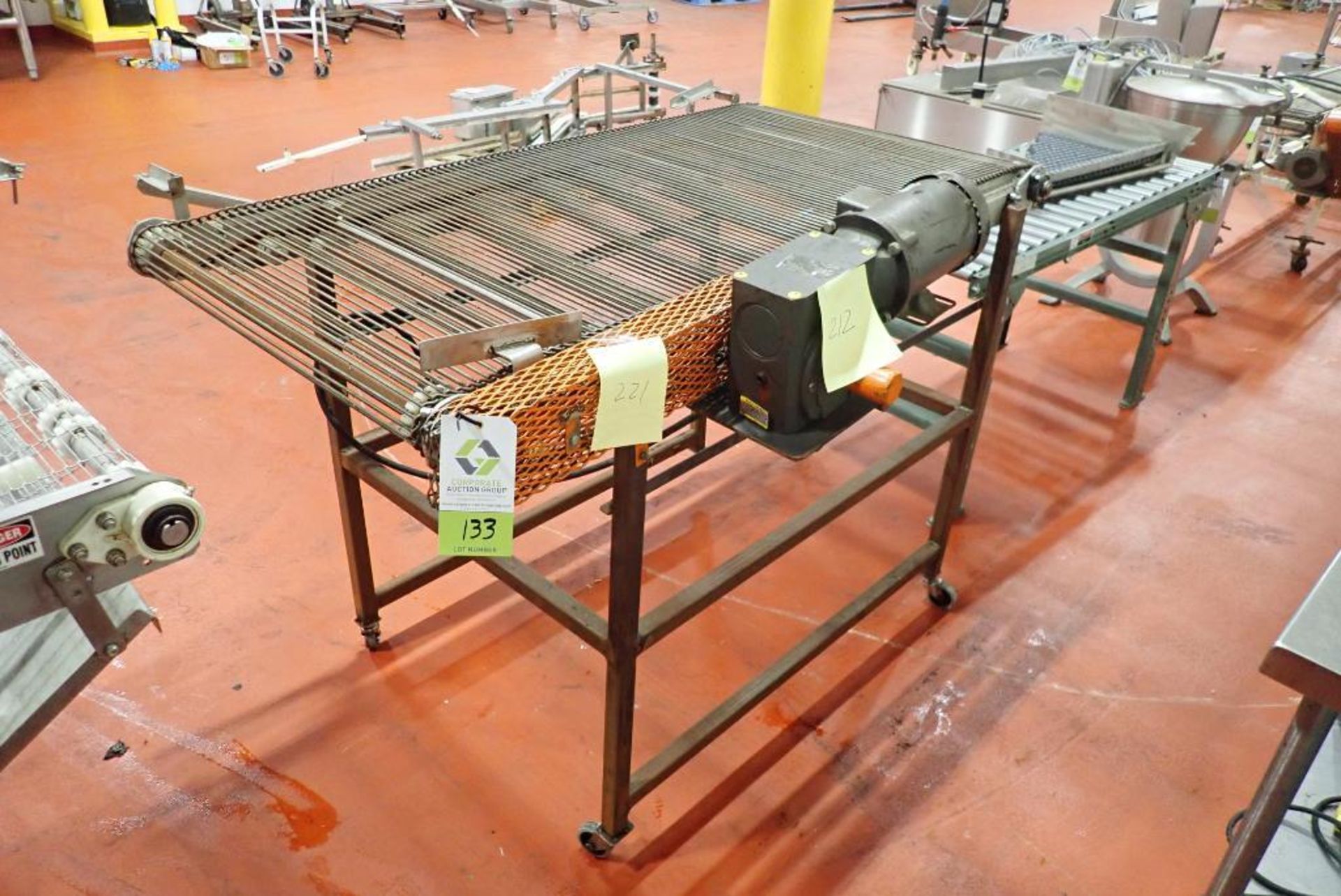 Fryer discharge conveyor