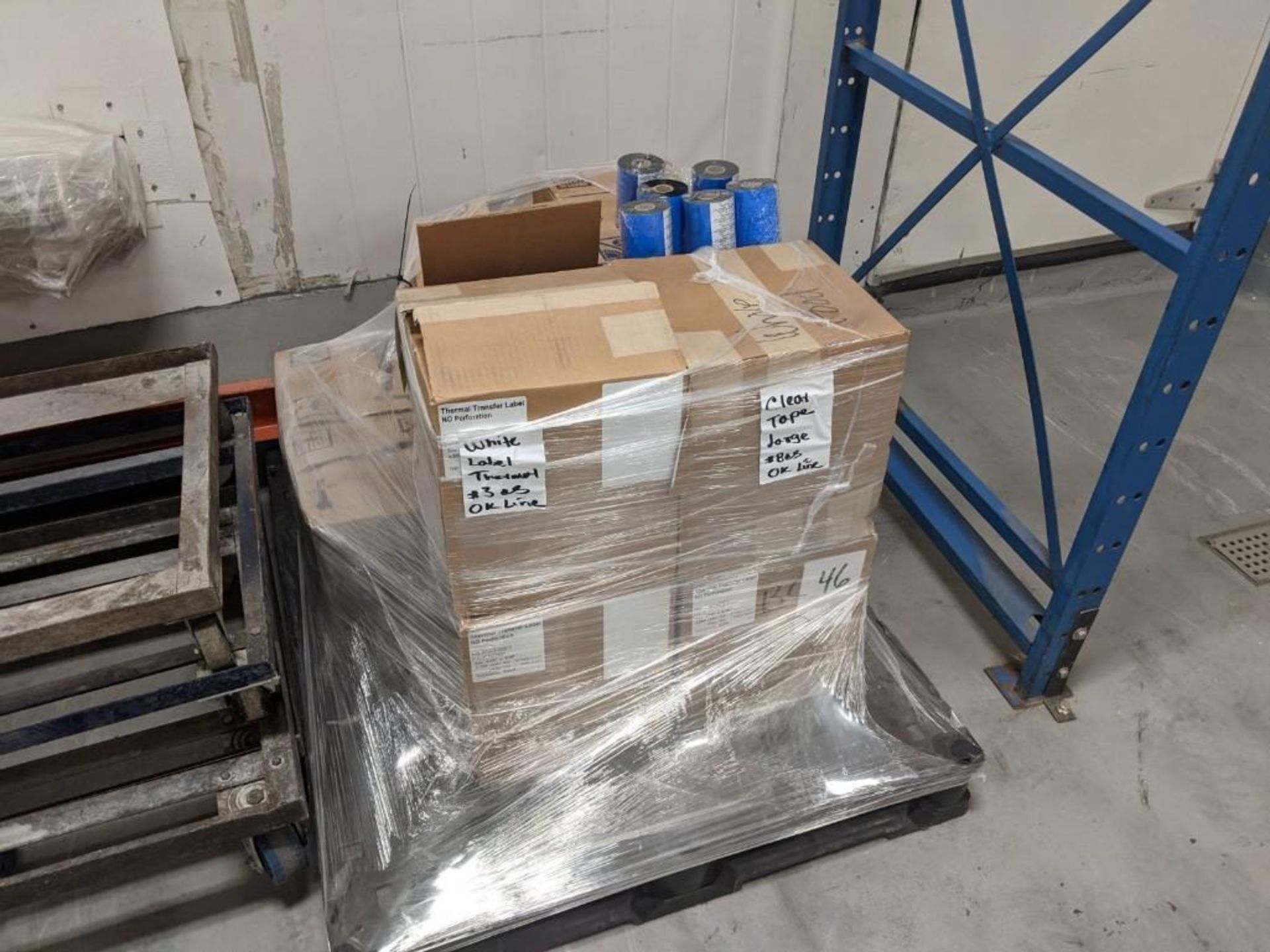 (1) pallet of (9) boxes of clear tape