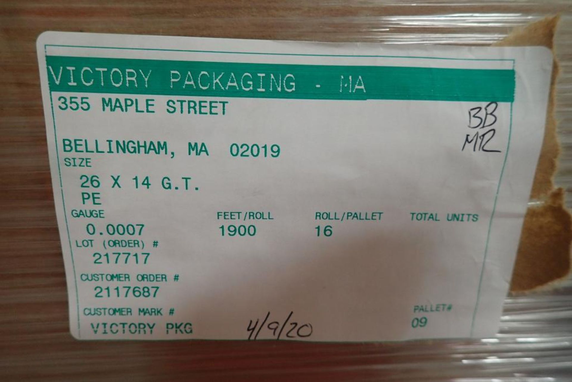 Victory Packaging bagging rolls - Image 4 of 4