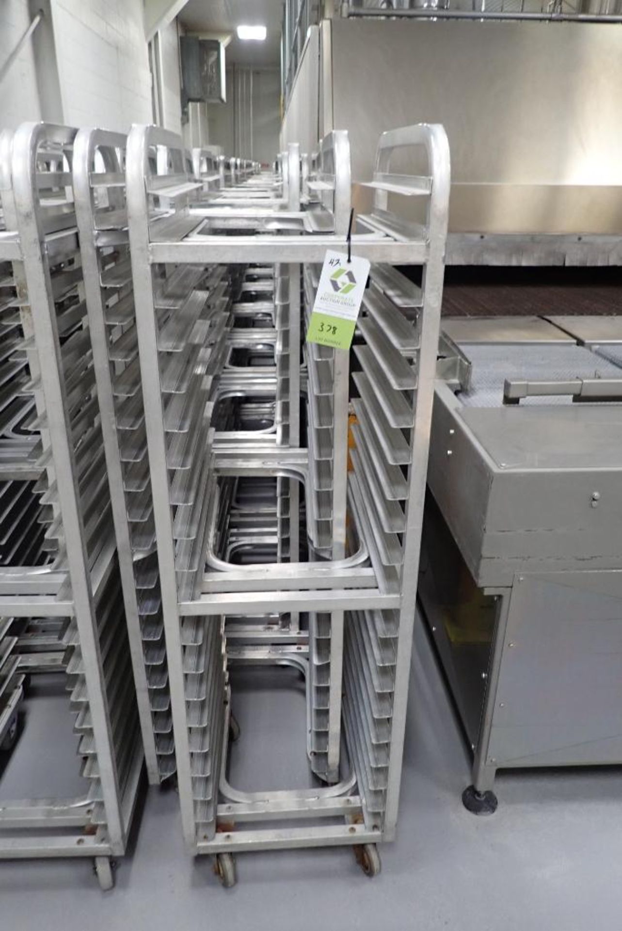 Aluminum bakery rack