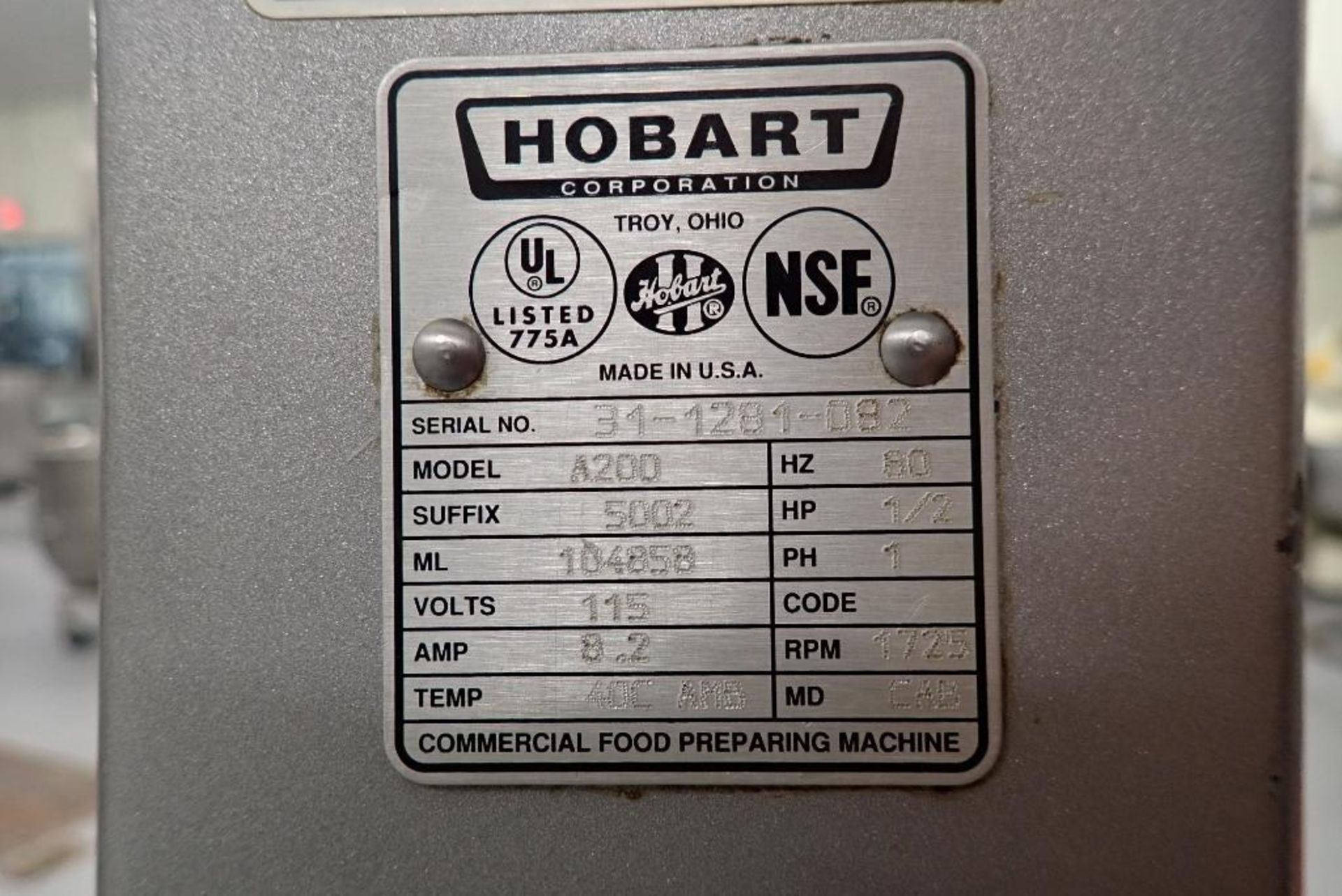 Hobart 20 quart mixer - Image 14 of 16