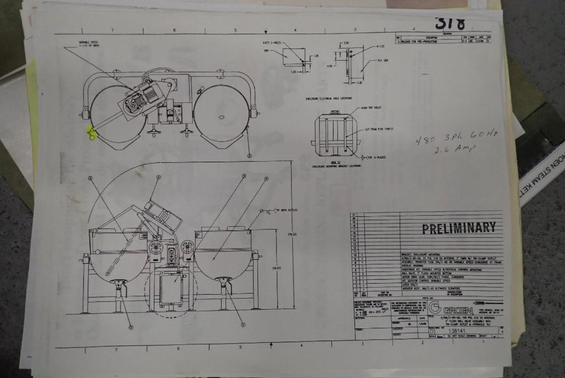 Groen dual tilt kettle system - Image 34 of 36