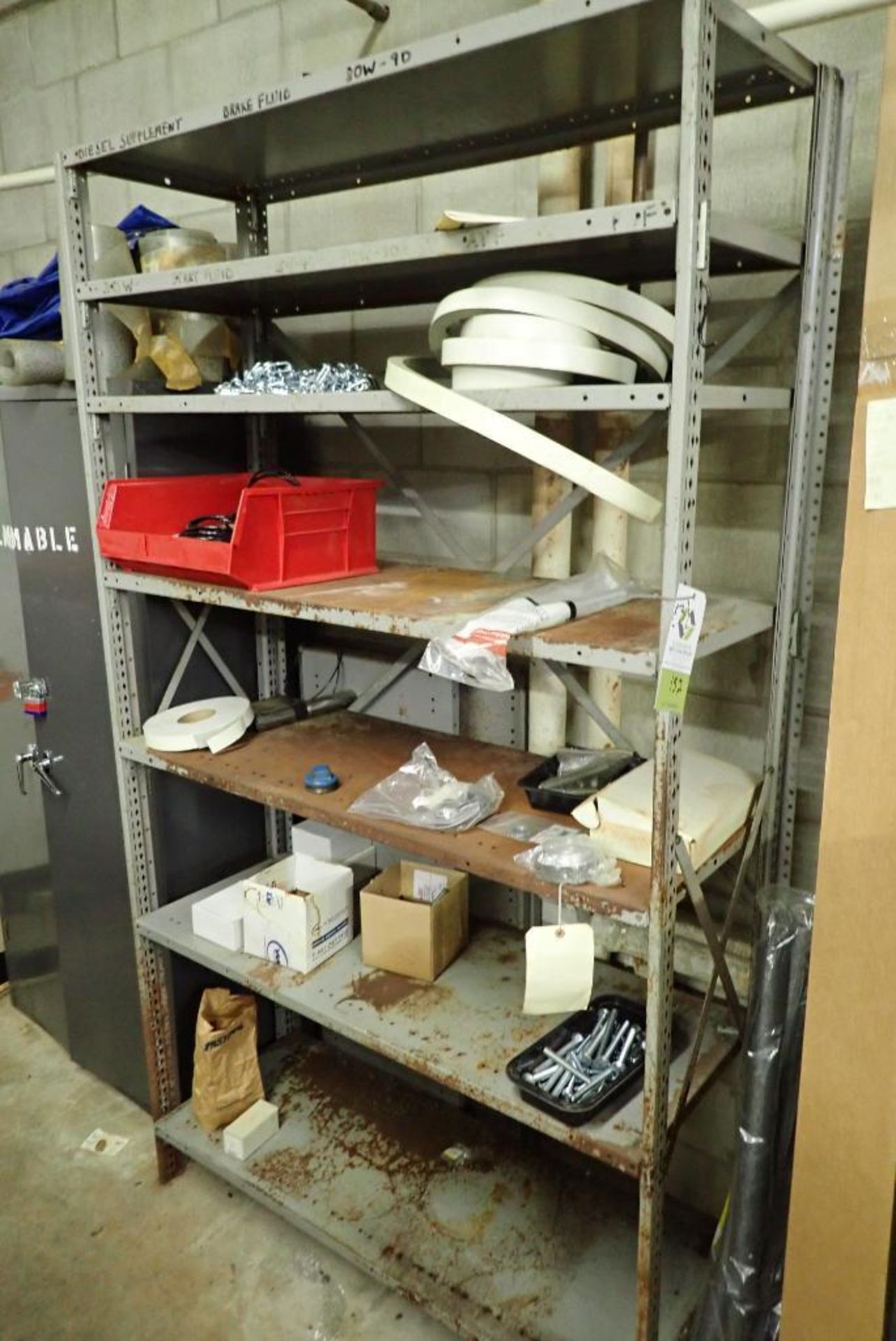 Lot of (2) shelving units and storage cabinets and contents including - Image 2 of 15