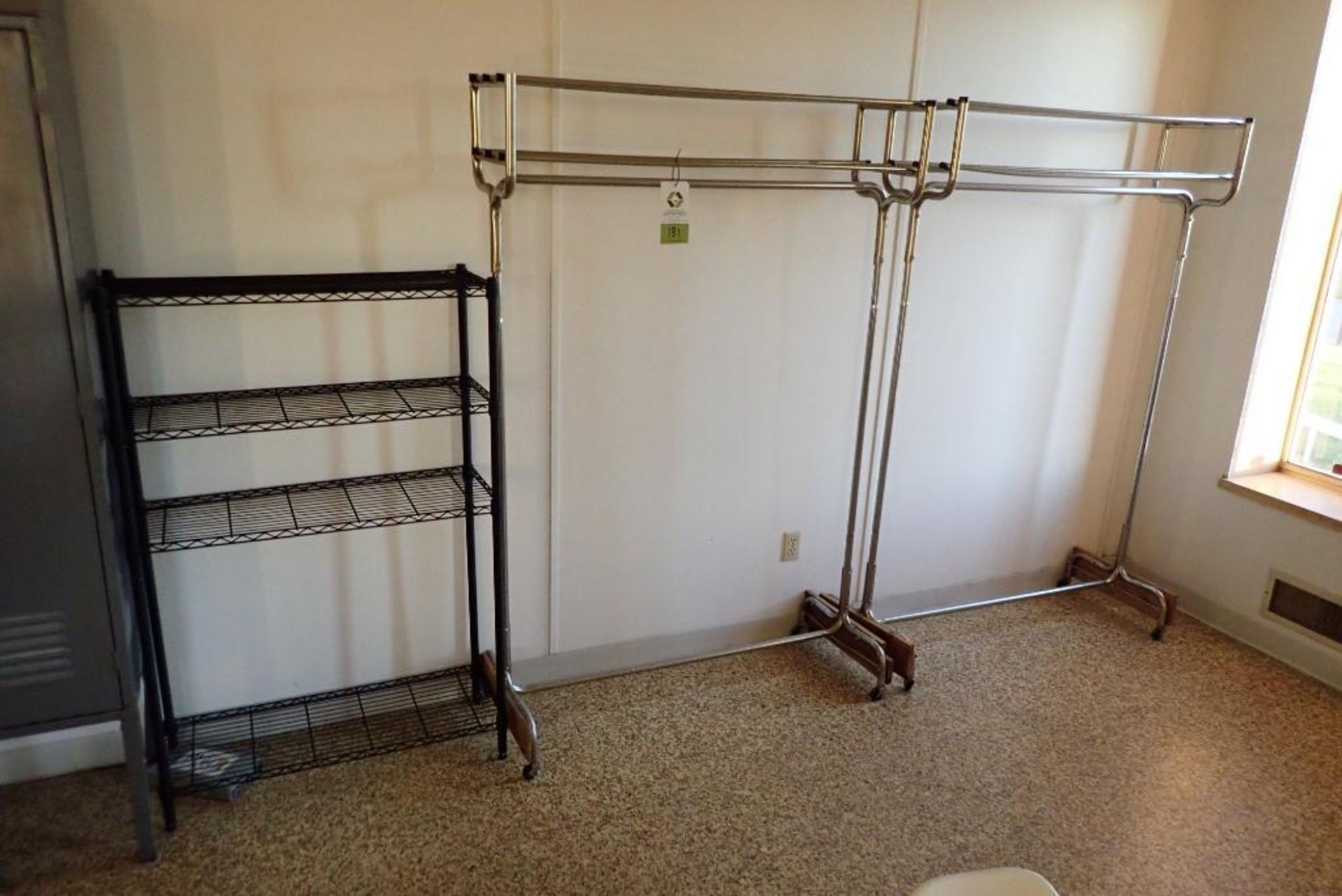 (2) hanger coat racks