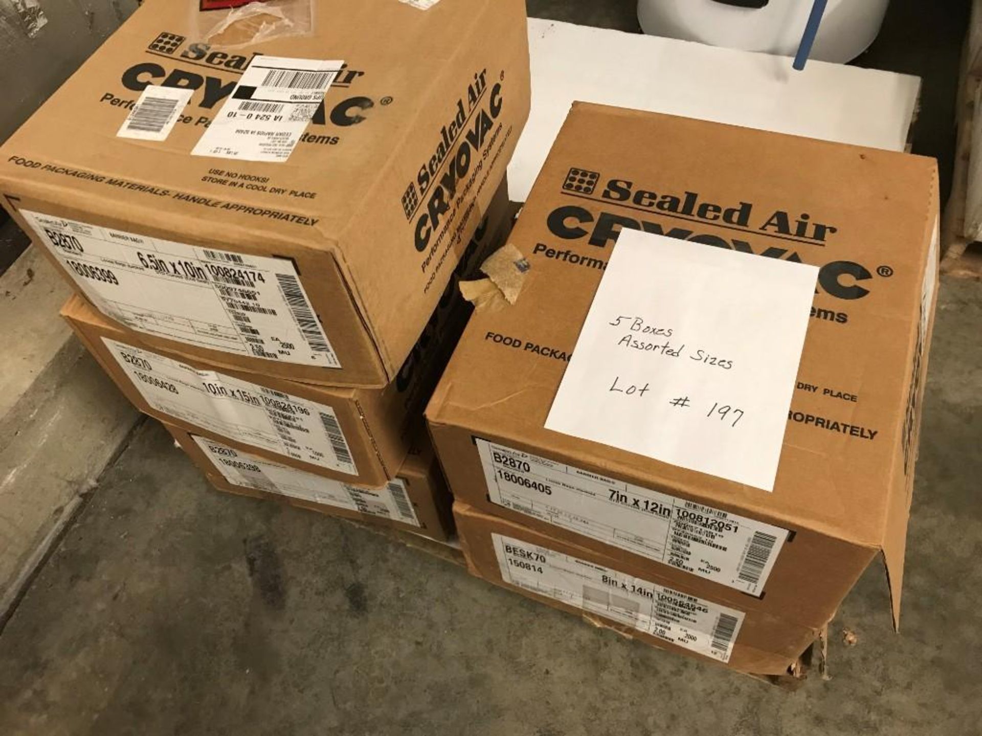 (5) Boxes of assorted Sealed Air Cryovac bags - Image 2 of 2