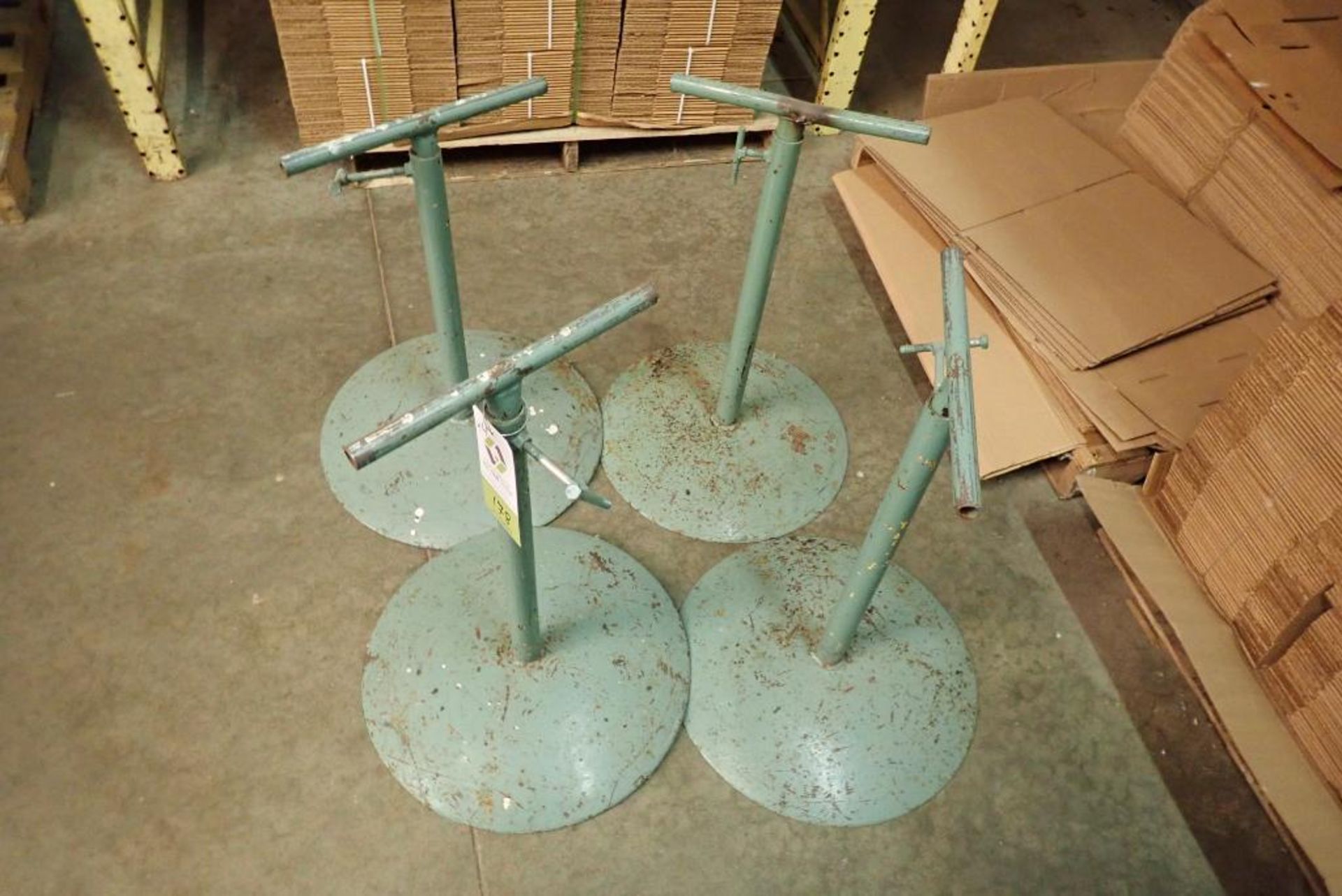 (4) adjustable height pipe stands (LOT) - Image 2 of 2