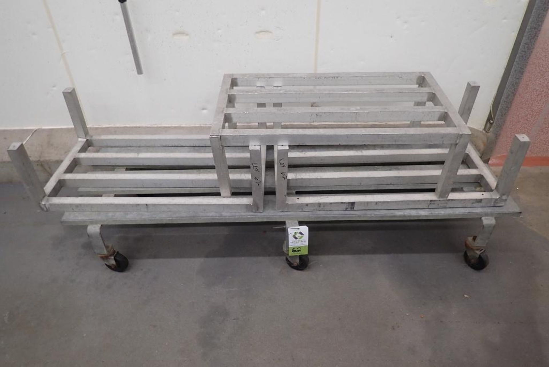 (3) aluminum racks (LOT)