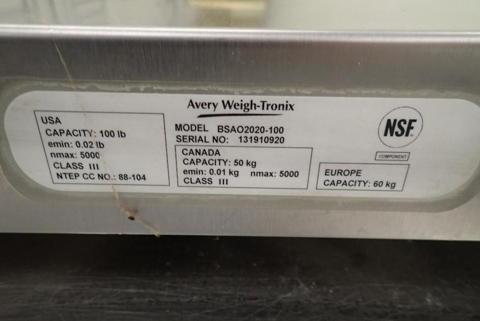 Avery Weigh Tronix digital scale - Image 5 of 8