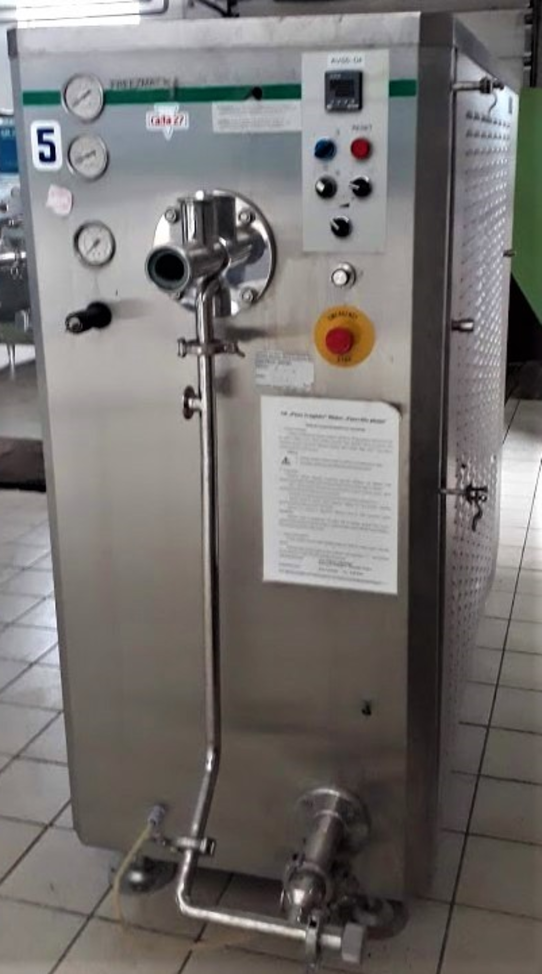 Catta 27 - Freezmat K 400 AC, freon. Ice cream production 200-400 ltr./h, 2006. LOCATION LITHUANIA