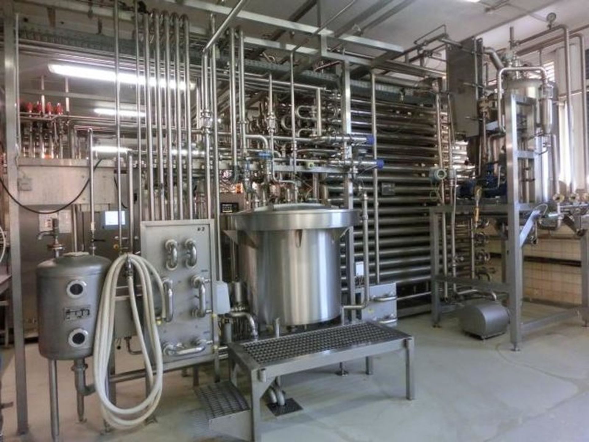 Pasteuriser 8500 L / H with screen visualisation used LOCATION GERMANY