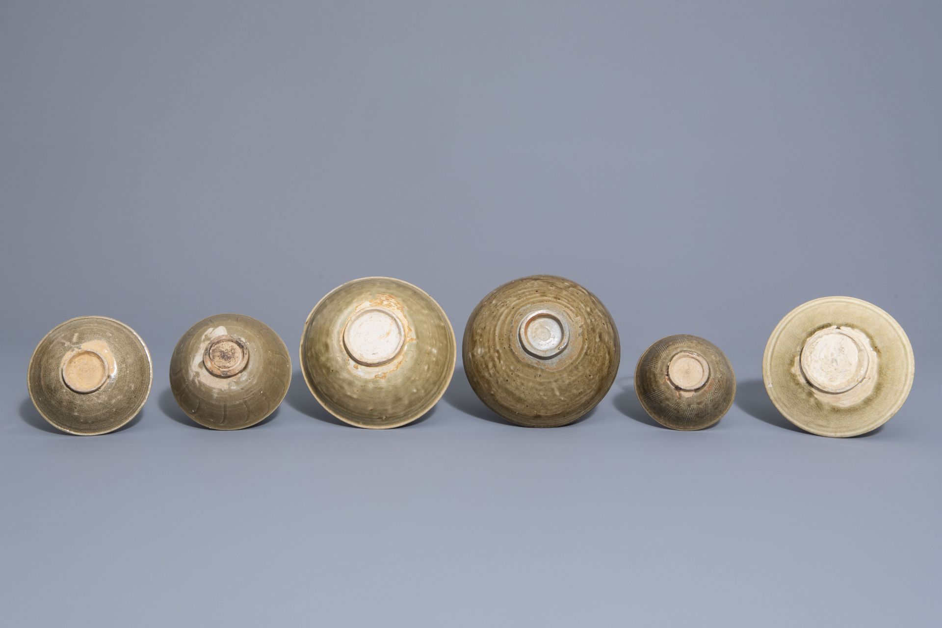 Six Chinese Yaozhou and celadon bowls, Song/Yuan - Bild 15 aus 16