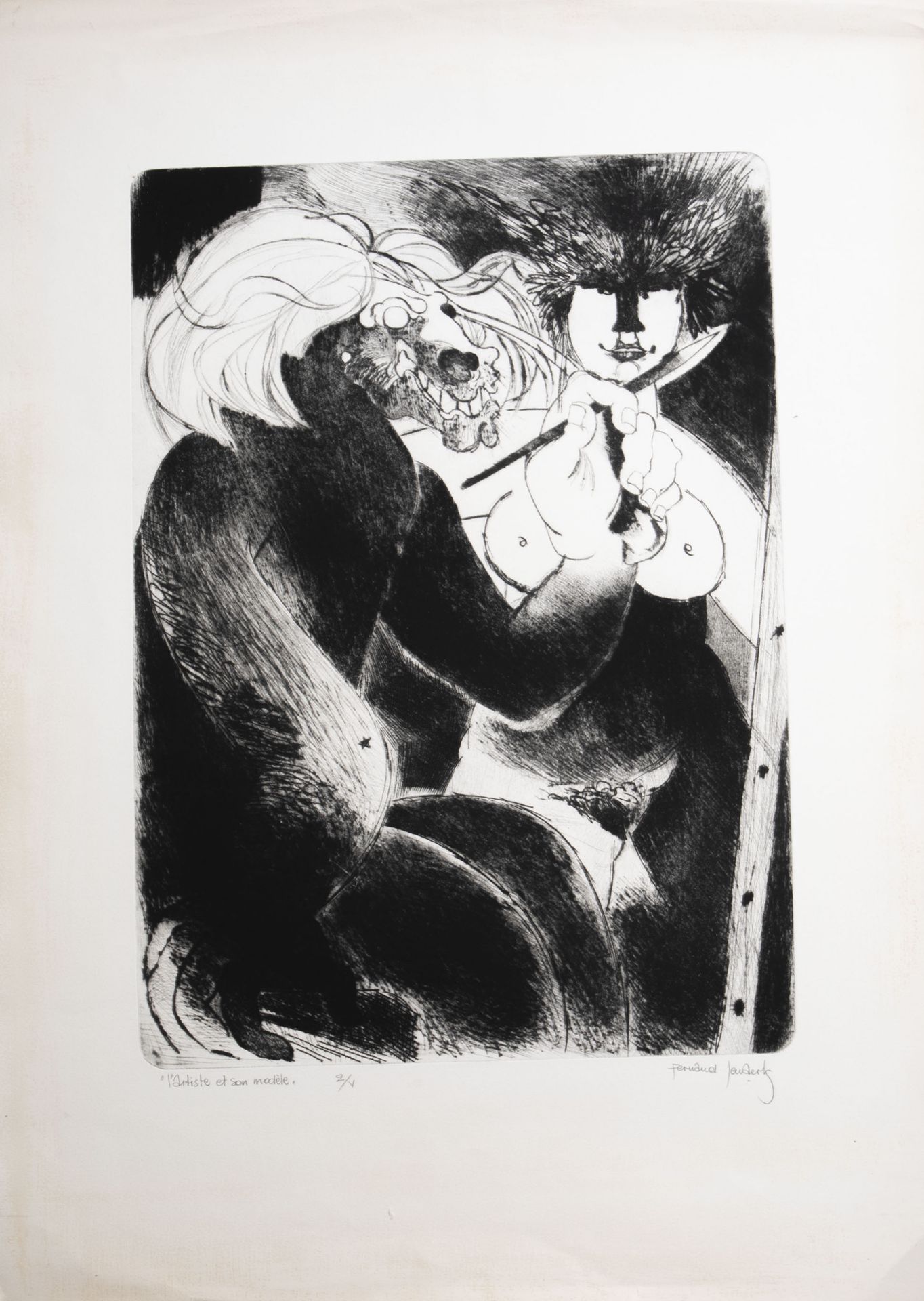 A varied collection of seven graphic works from various artists, 20th C. - Image 6 of 19