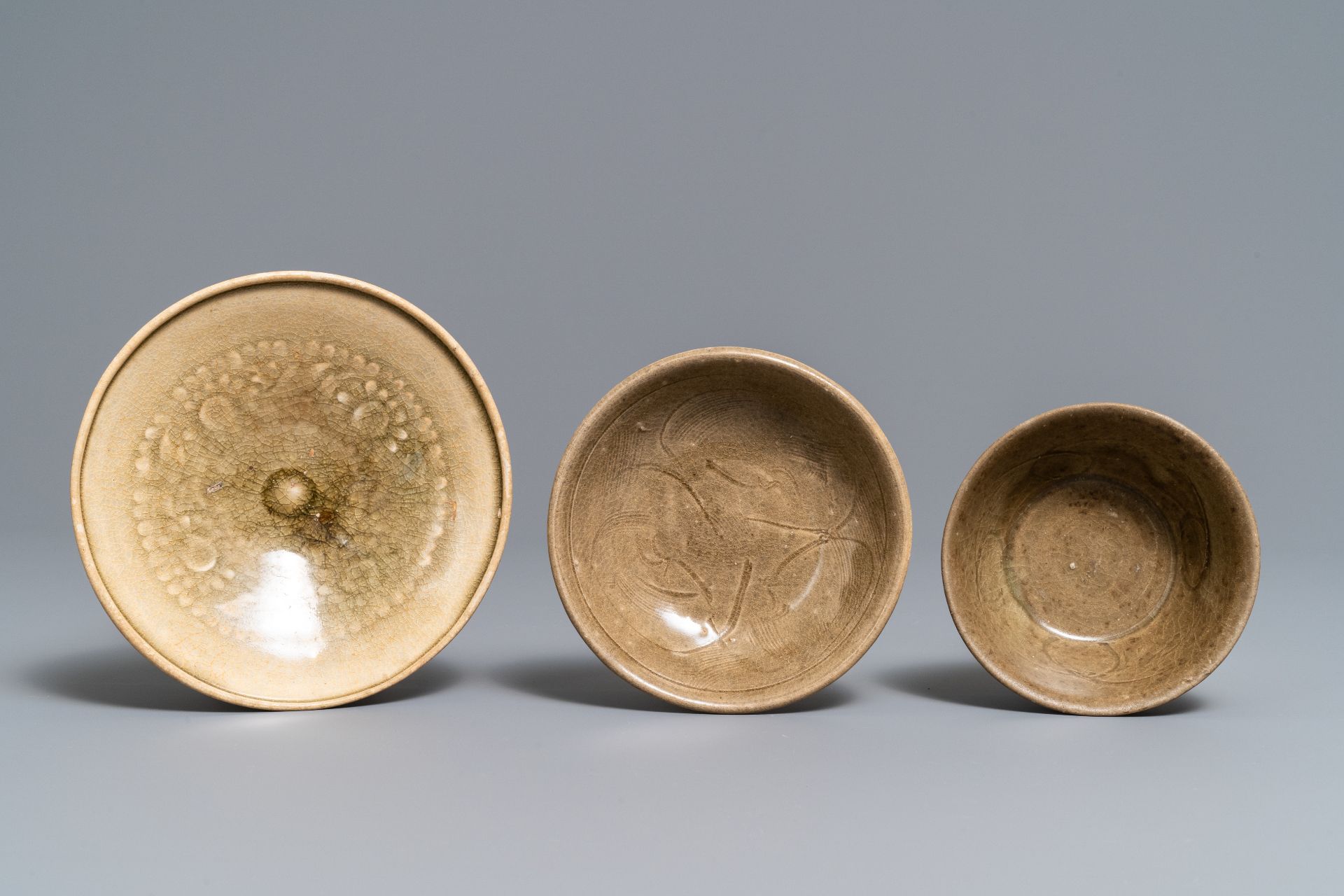 Six Chinese Yaozhou and celadon bowls, Song/Yuan - Bild 5 aus 16