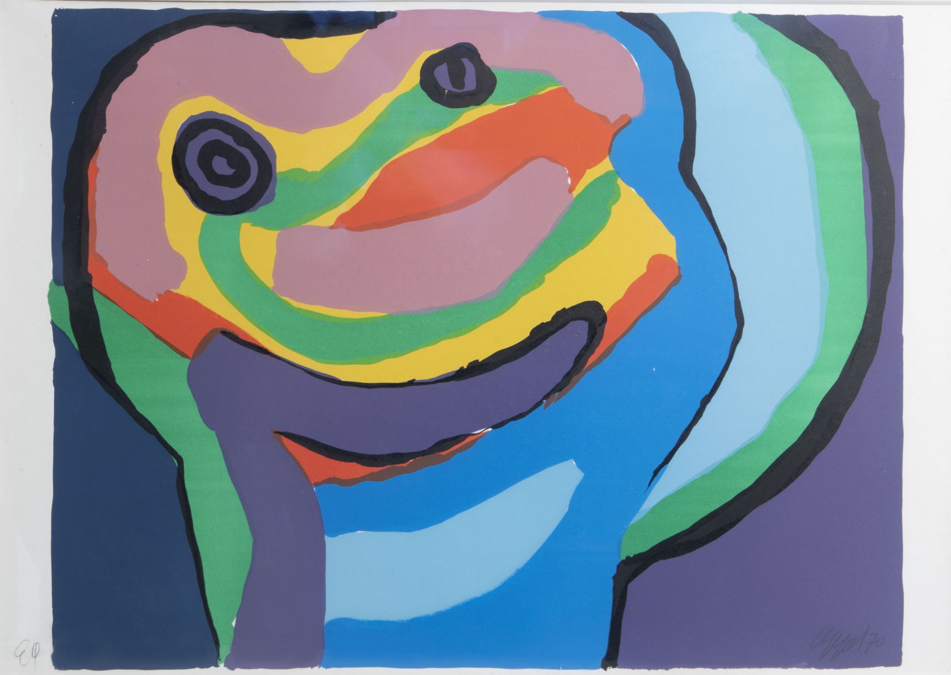 Karel Appel (1921-2006): Untitled, lithograph in colours, E.A., dated (19)70