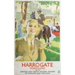 Joseph Greenup (1891-1946): 'Harrogate/Yorkshire', lithograph in colours, about 1935