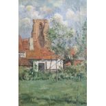 Valerius De Saedeleer (1867-1942): Painter's home in Lissewege, oil on canvas