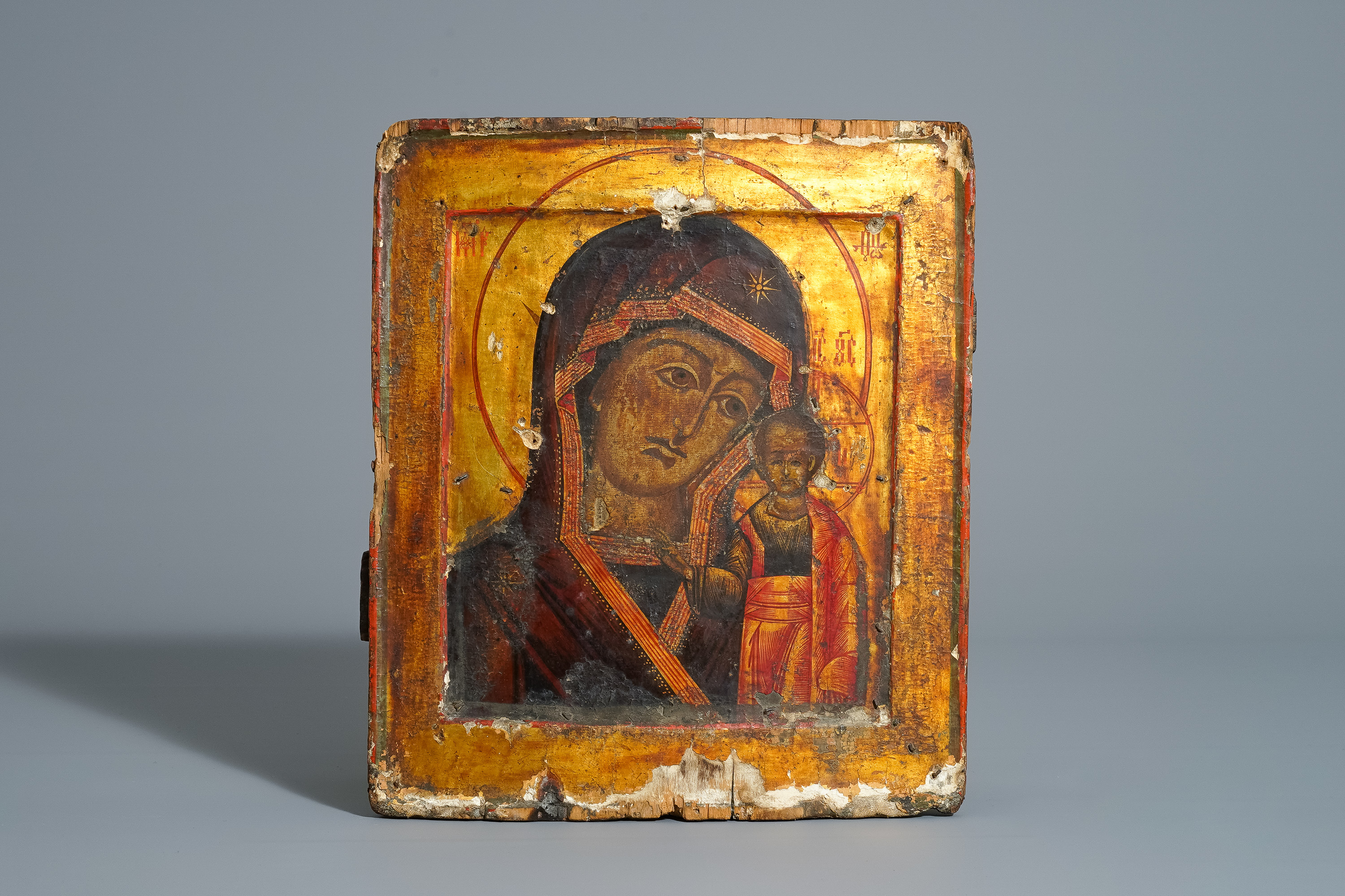 Three Russian icons, 18th/19th C. - Image 6 of 7